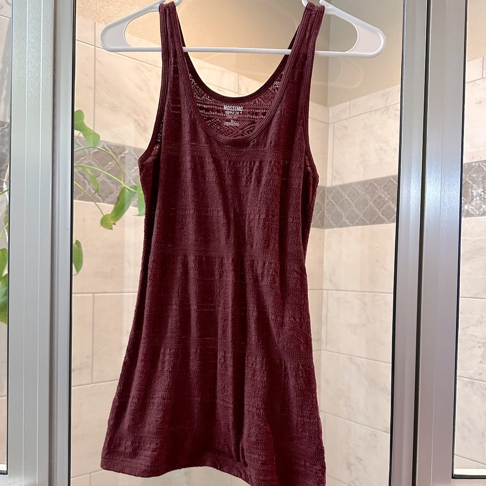 Maroon tank top